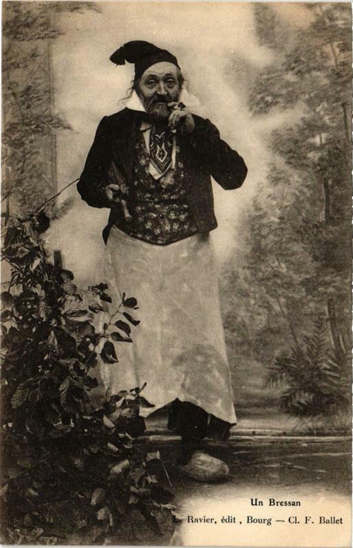 Carte postale ancienne Un Bressan