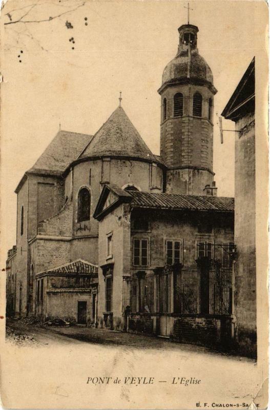 Carte postale ancienne Pont-de-Veyle L'Eglise à Pont-de-Veyle