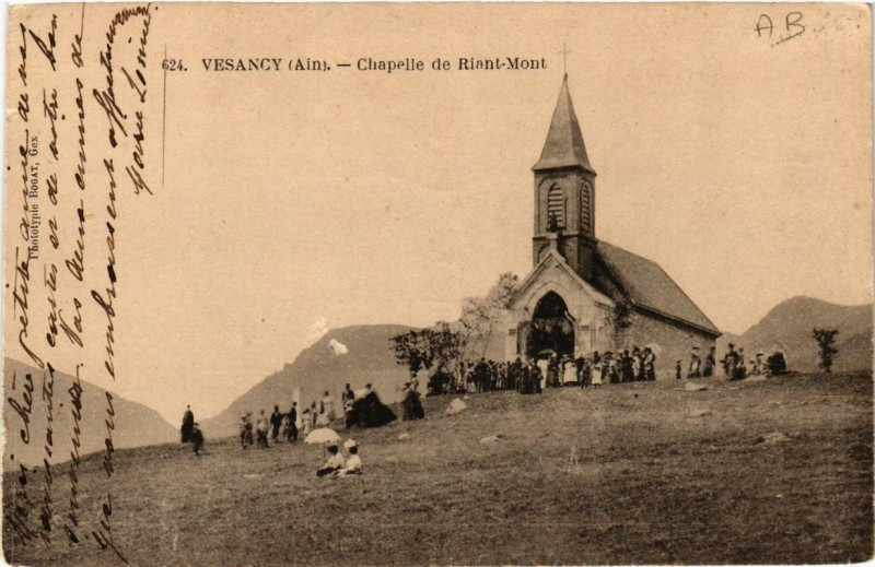 Carte postale ancienne Vesancy Chapelle de Riant-Mont à Vesancy