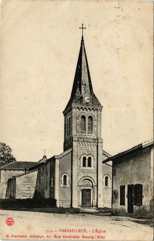 Carte postale ancienne Versailleux L'Eglise à Versailleux
