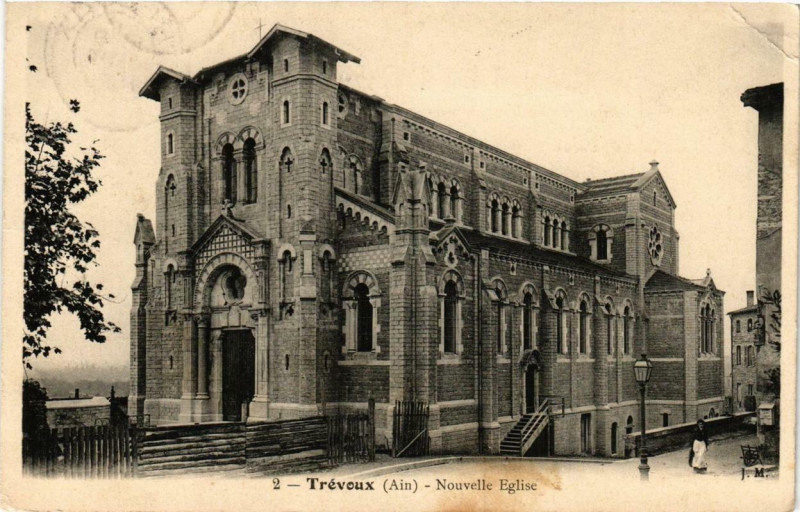 Carte postale ancienne Trevoux Nouvelle Eglise à Trévoux