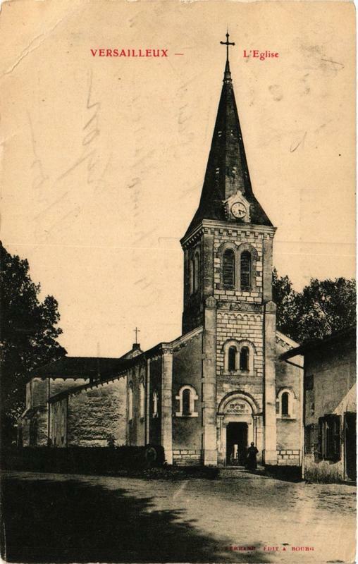 Carte postale ancienne Versailleux L'Eglise à Versailleux
