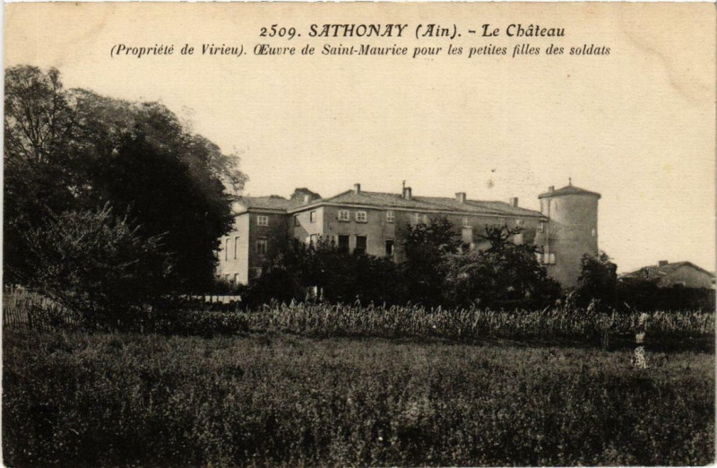 Carte postale ancienne Sathonay Le Chateau