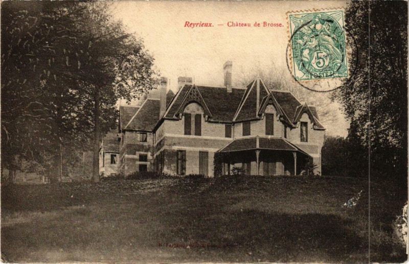 Carte postale ancienne Reyrieux Chateau de Brosse à Reyrieux