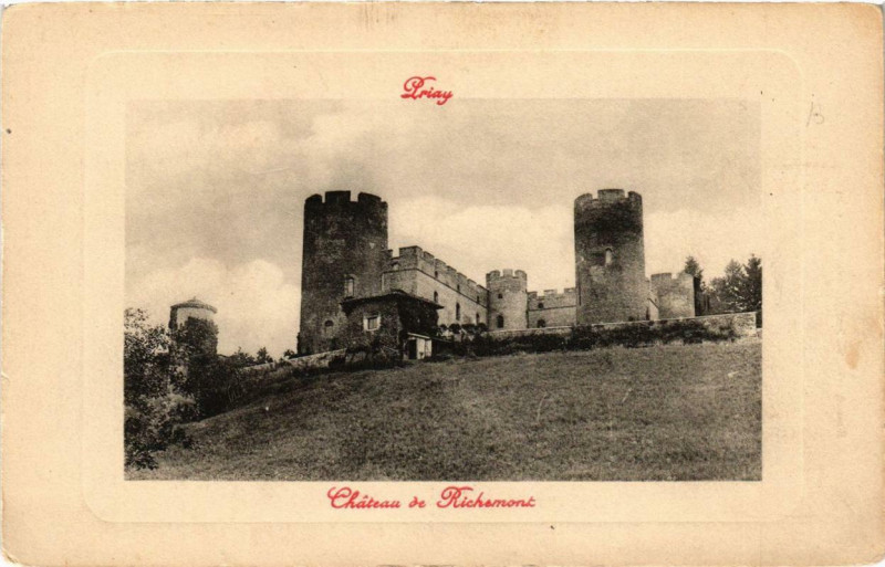 Carte postale ancienne Priay Chateau de Richemont à Priay