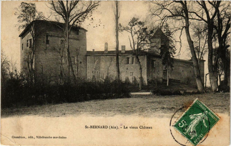 Carte postale ancienne Saint-Bernard Le vieux Chateau à Saint-Bernard
