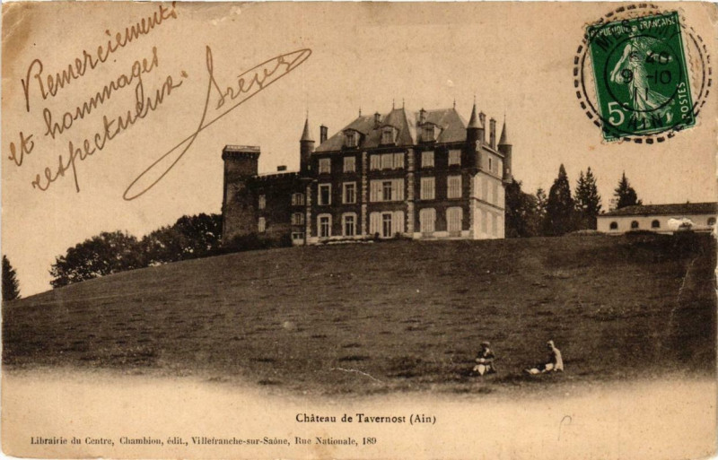 Carte postale ancienne Chateau de Tavernost