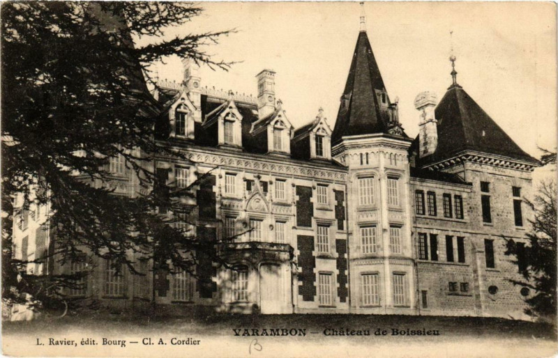Carte postale ancienne Varambon Chateau de Boissieu à Varambon