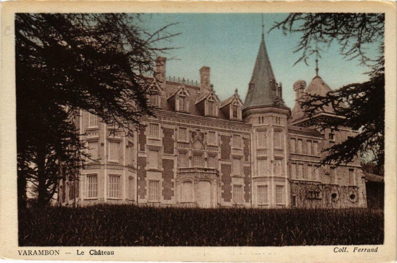 Carte postale ancienne Varambon Le chateau à Varambon
