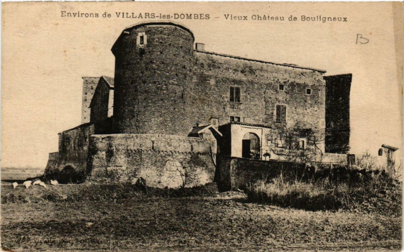 Carte postale ancienne Env. de Villars-les-Dombes Vieux Chateau de Bouligneux à Villars-les-Dombes
