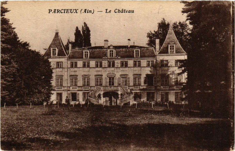 Carte postale ancienne Parcieux - Le Chateau à Parcieux