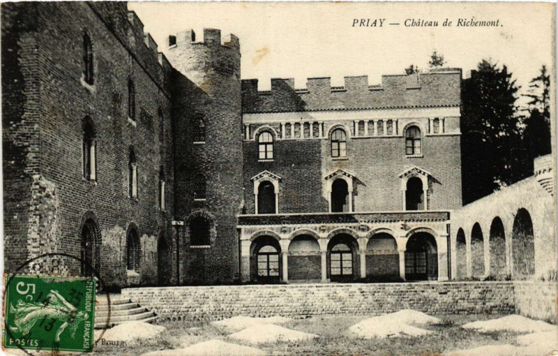 Carte postale ancienne Priay - Chateau de Richemont à Priay