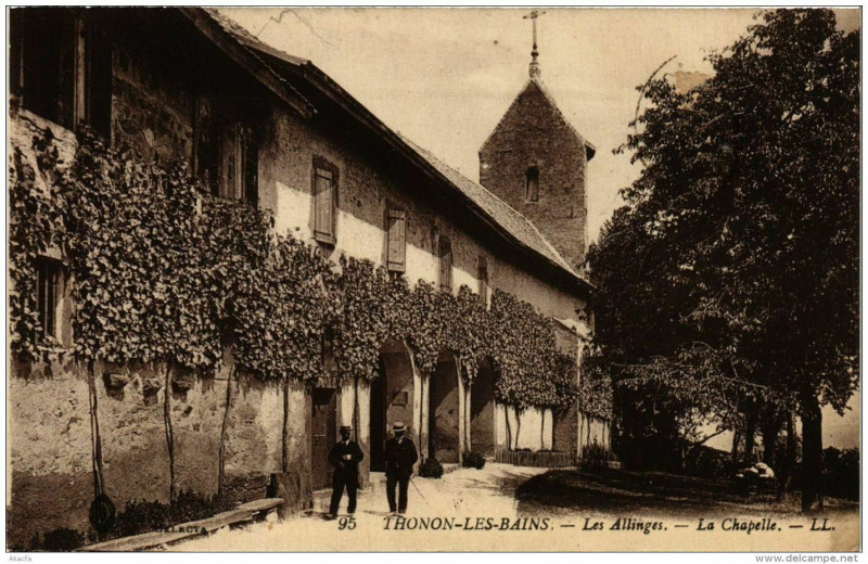 Carte postale ancienne Thonon les Bains Les Allinges La Chapelle à La Chapelle