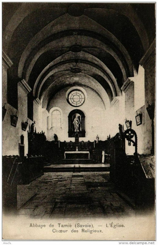 Carte postale ancienne Abbaye de Tamie L'Eglise