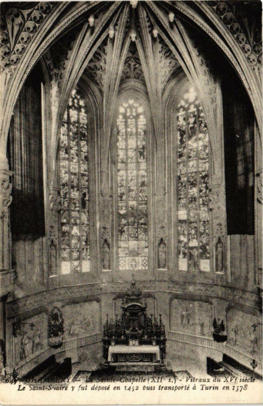Carte postale ancienne Chambery - La Sainte-Chapelle à Chambéry