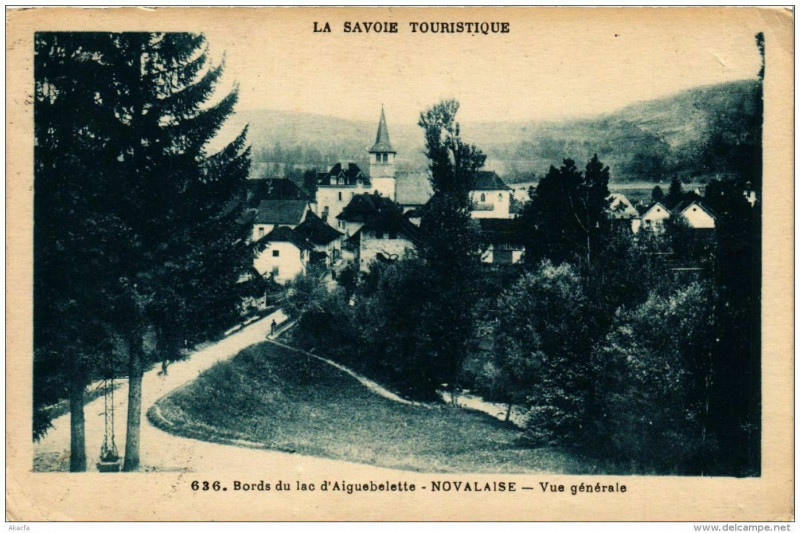 Carte postale ancienne Novalaise Vue Generale à Novalaise