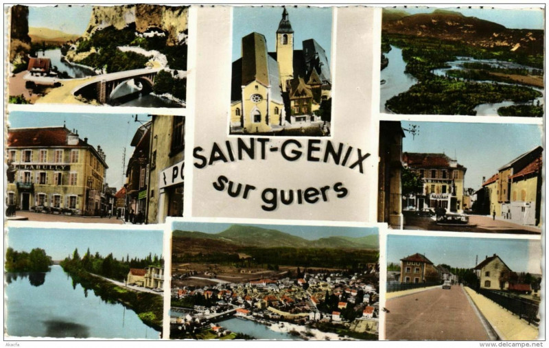 Carte postale ancienne Saint-Genix sur guiers