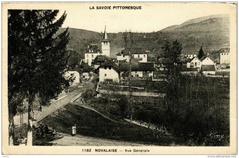 Carte postale ancienne Novalaise Vue Generale à Novalaise