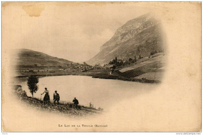 Carte postale ancienne Le Lac de La Thuile à La Thuile