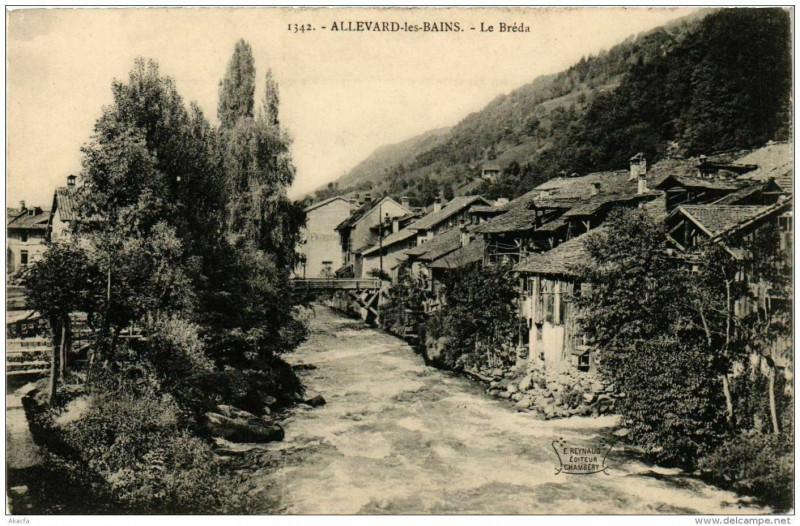 Carte postale ancienne Allevard-les-Bains Le Bréda