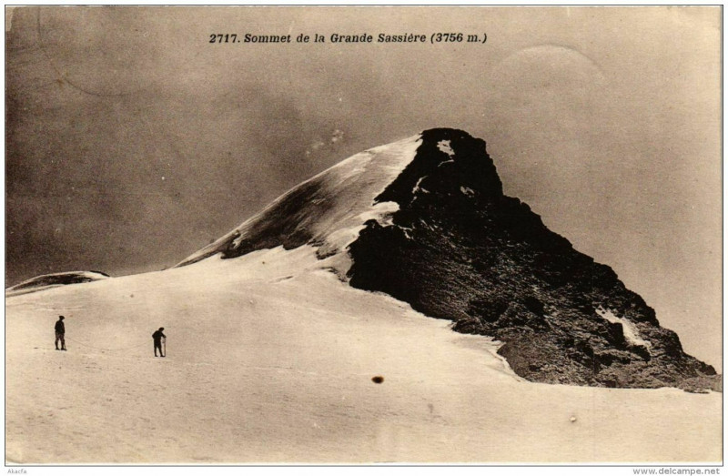 Carte postale ancienne Sommet de la Grande Sassiere