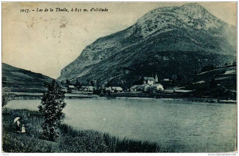 Carte postale ancienne Lac de La Thuile à La Thuile