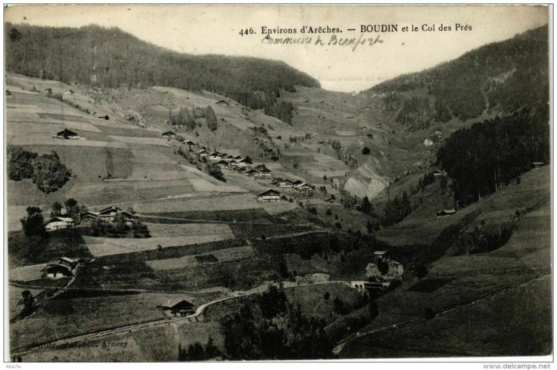 Carte postale ancienne Boudin et le Col des pres