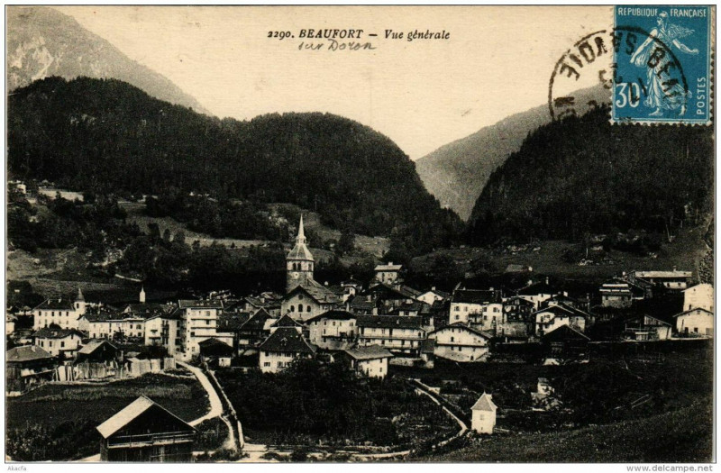 Carte postale ancienne Beaufort Vue generale à Beaufort