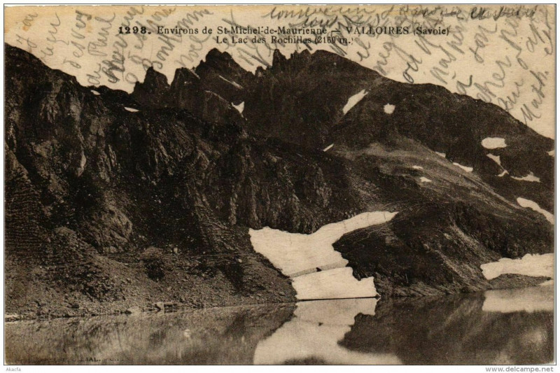 Carte postale ancienne VALLOIREs Le Lac des Rochilles à Valloire