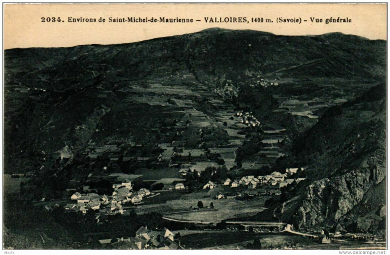 Carte postale ancienne Valloire Vue generale à Valloire