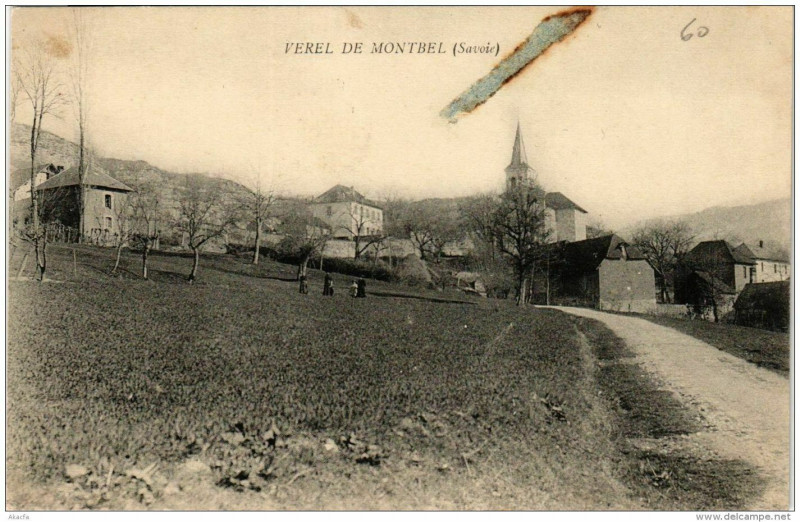 Carte postale ancienne Verel de Montbel à Verel-de-Montbel