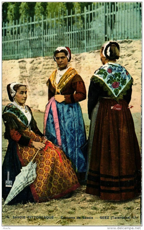Carte postale ancienne Costume de Savoie Seez à Séez