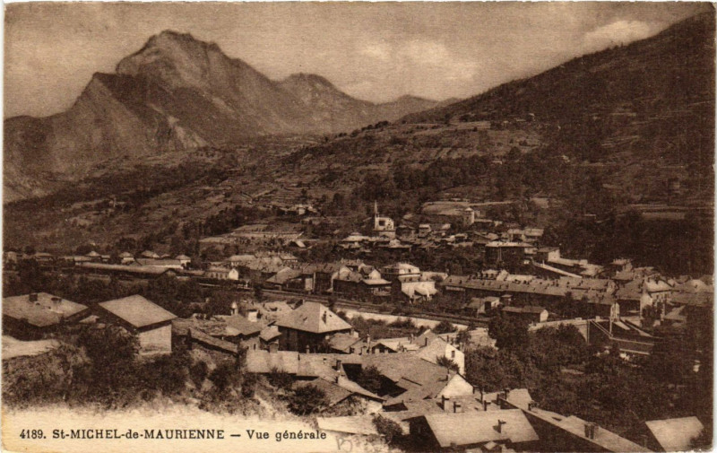 Carte postale ancienne Saint-Michel-de-Maurienne - Vue generale à Saint-Michel-de-Maurienne