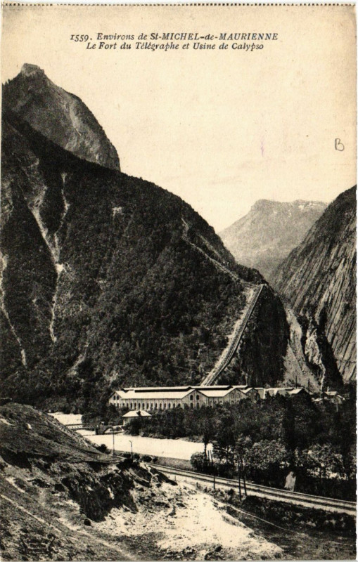 Carte postale ancienne Saint-Michel-de-Maurienne - Le Fort du Telegraphe à Saint-Michel-de-Maurienne