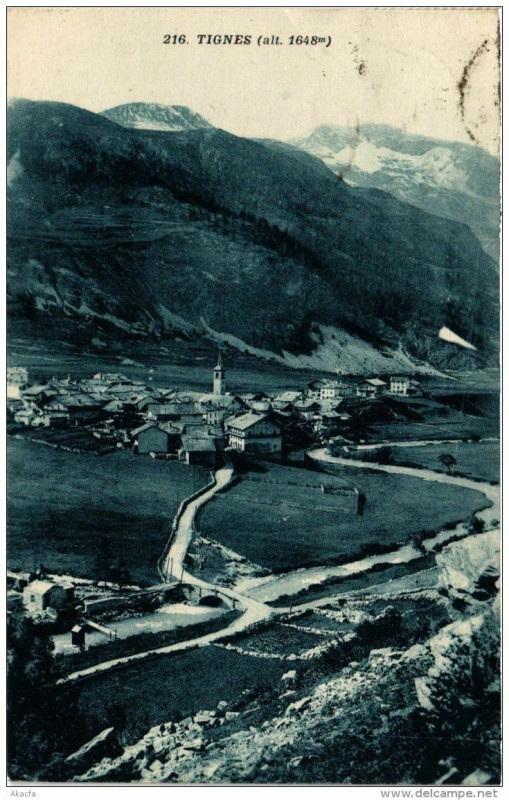 Carte postale ancienne Tignes à Tignes