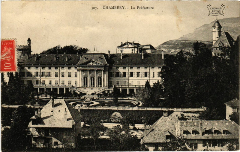 Carte postale ancienne Chambery - La préfecture à Chambéry