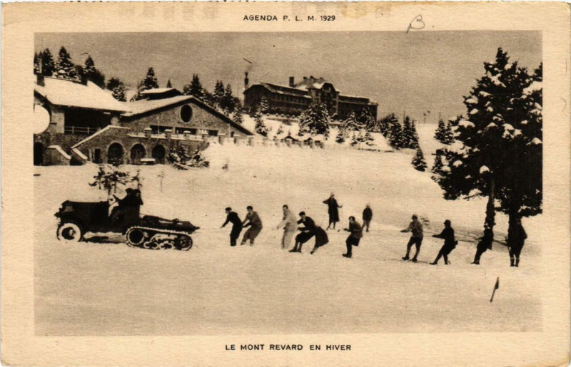 Carte postale ancienne Agenda Le Mont Revard en hiver