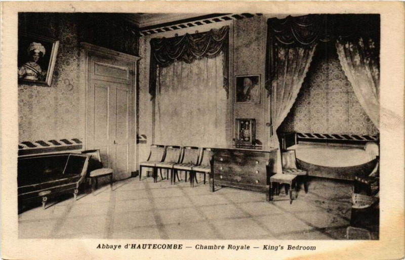 Carte postale ancienne Abbaye d'Hautecombe Chambre Royale