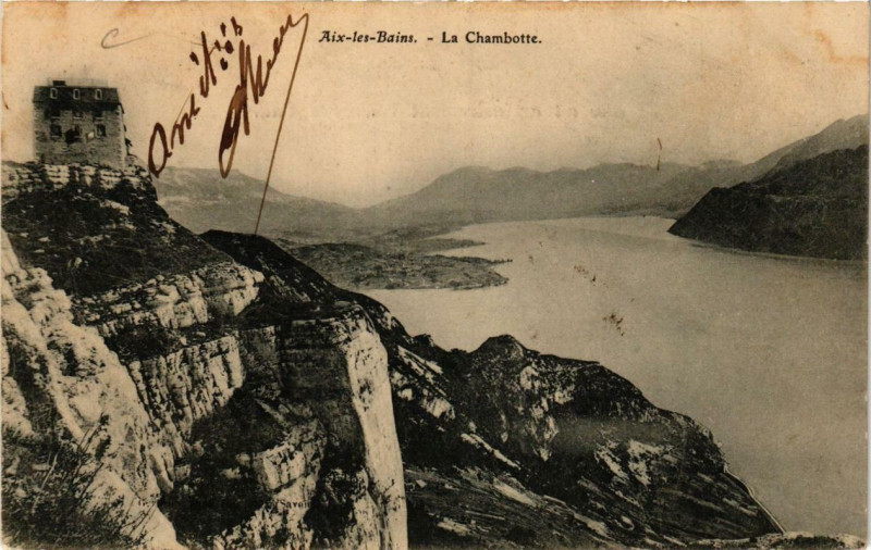Carte postale ancienne Aix-les-Bains La Chambotte à Aix-les-Bains