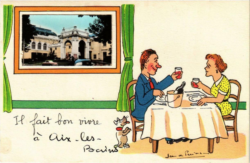 Carte postale ancienne Aix-les-Bains à Aix-les-Bains