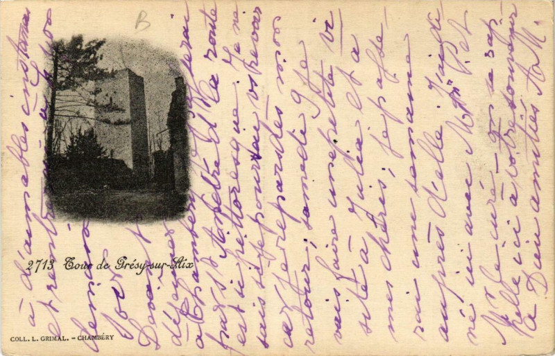 Carte postale ancienne Gresy-sur-Aix à Grésy-sur-Aix