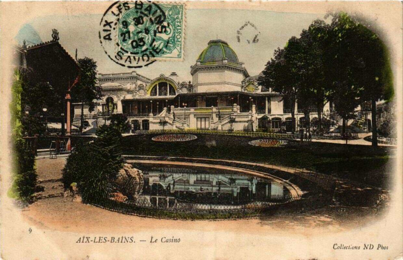 Carte postale ancienne Aix-les-Bains Le Casino à Aix-les-Bains