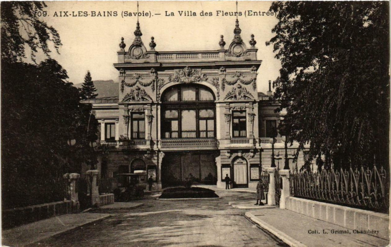 Carte postale ancienne Aix-les-Bains La Villa des Fleurs à Aix-les-Bains