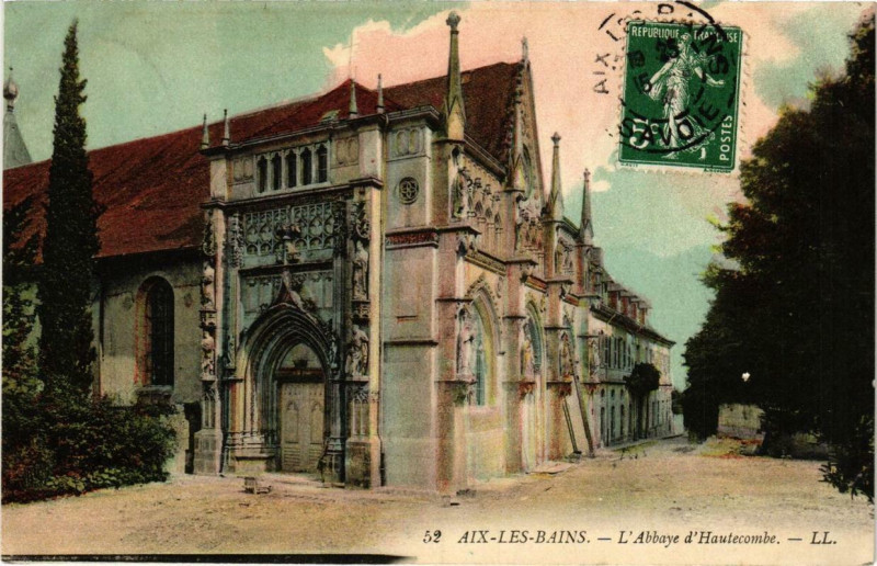 Carte postale ancienne Aix-les-Bains L'Abbaye d'Hautecombe à Aix-les-Bains