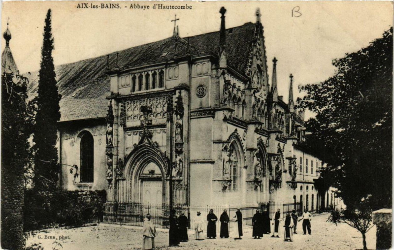 Carte postale ancienne Aix-les-Bains Abbaye d'Hautecombe à Aix-les-Bains