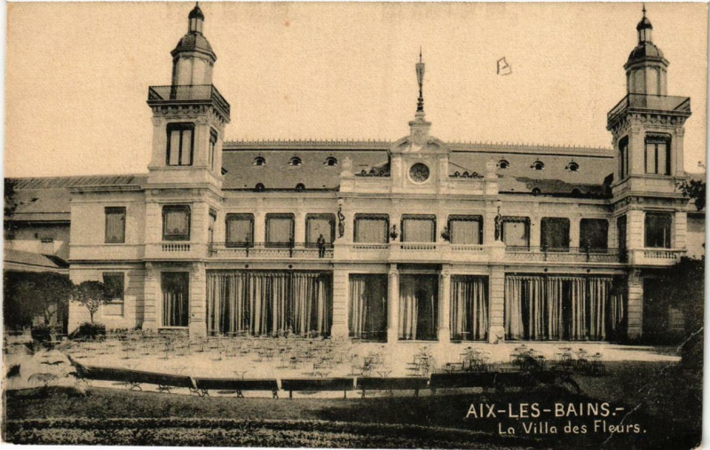 Carte postale ancienne Aix-les-Bains La Villa des Fleurs à Aix-les-Bains
