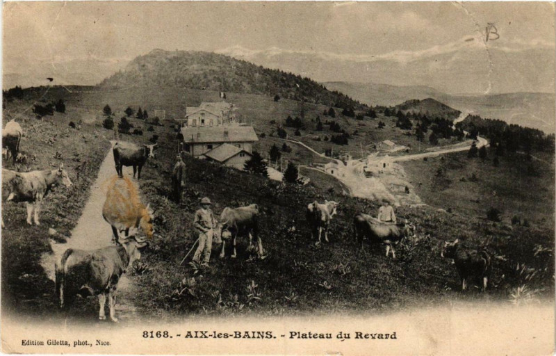 Carte postale ancienne Aix-les-Bains Plateau du Revard à Aix-les-Bains