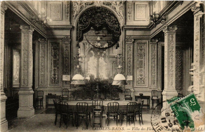 Carte postale ancienne Aix-les-Bains Villa des Fleurs à Aix-les-Bains