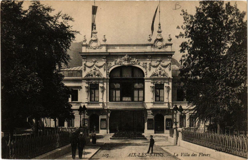 Carte postale ancienne Aix-les-Bains La Villa des Fleurs à Aix-les-Bains