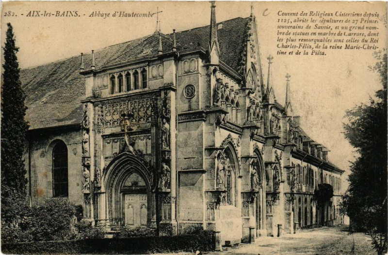 Carte postale ancienne Aix-les-Bains Abbaye d'Hautecombe à Aix-les-Bains